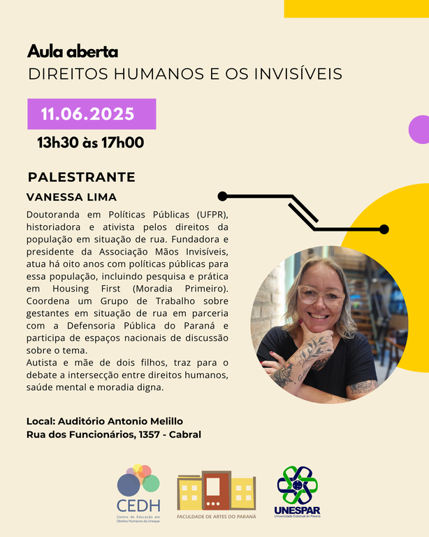 Aula aberta  Direitos Humanos e os Invisíveis acontecerá no dia 11 de junho.png