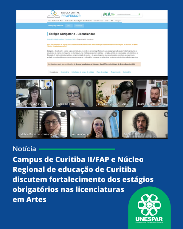 Campus de Curitiba IIFAP e Núcleo Regional de educação de Curitiba discutem fortalecimento dos estágios obrigatórios nas licenciaturas em Artes.png