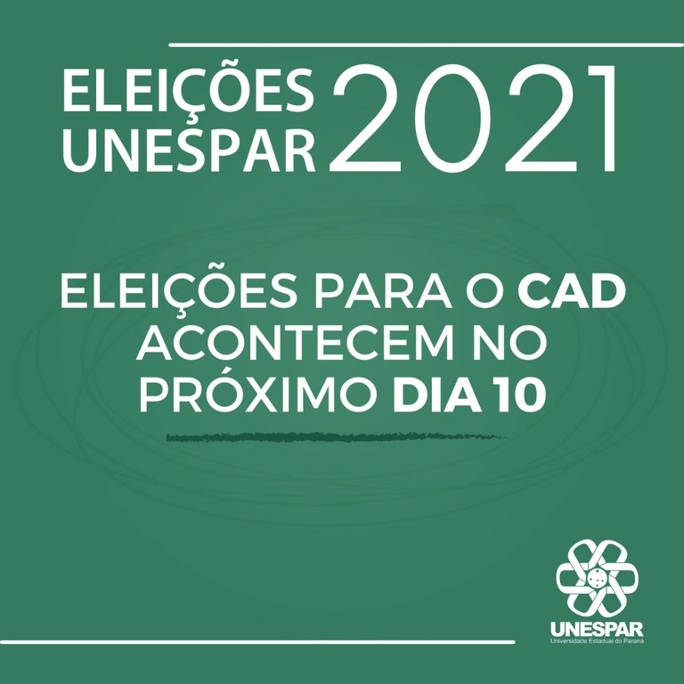 eleições para o CAD acontecem no próximo dia 10