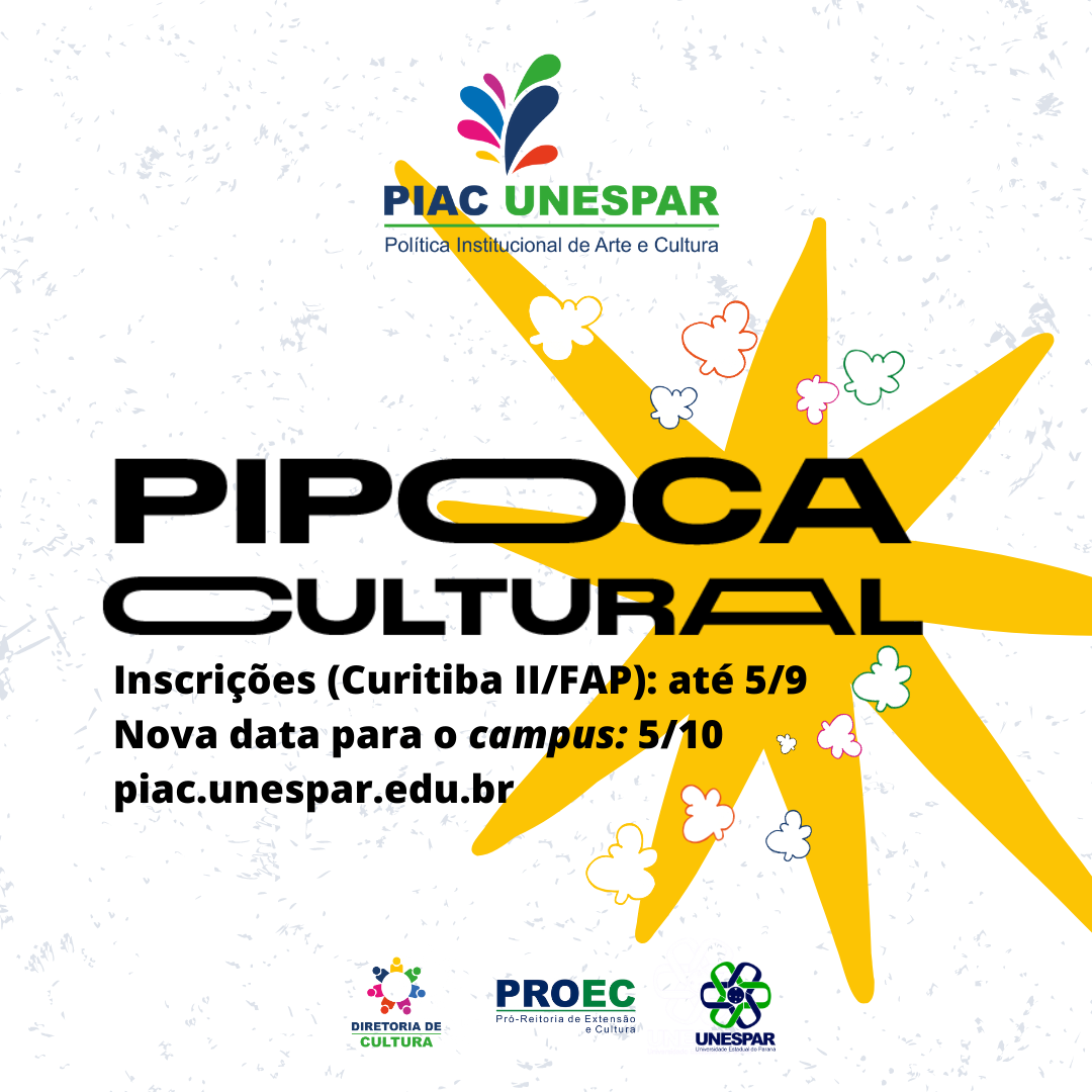 Pipoca Cultural reabre inscrições e tem nova data no campus de Curitiba II/FAP