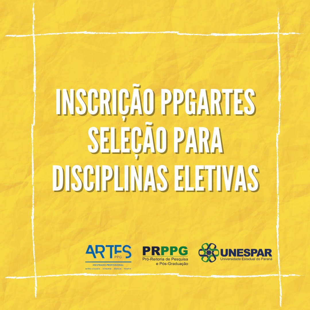 PPgartes Inscrições disciplinas eletivas.jfif