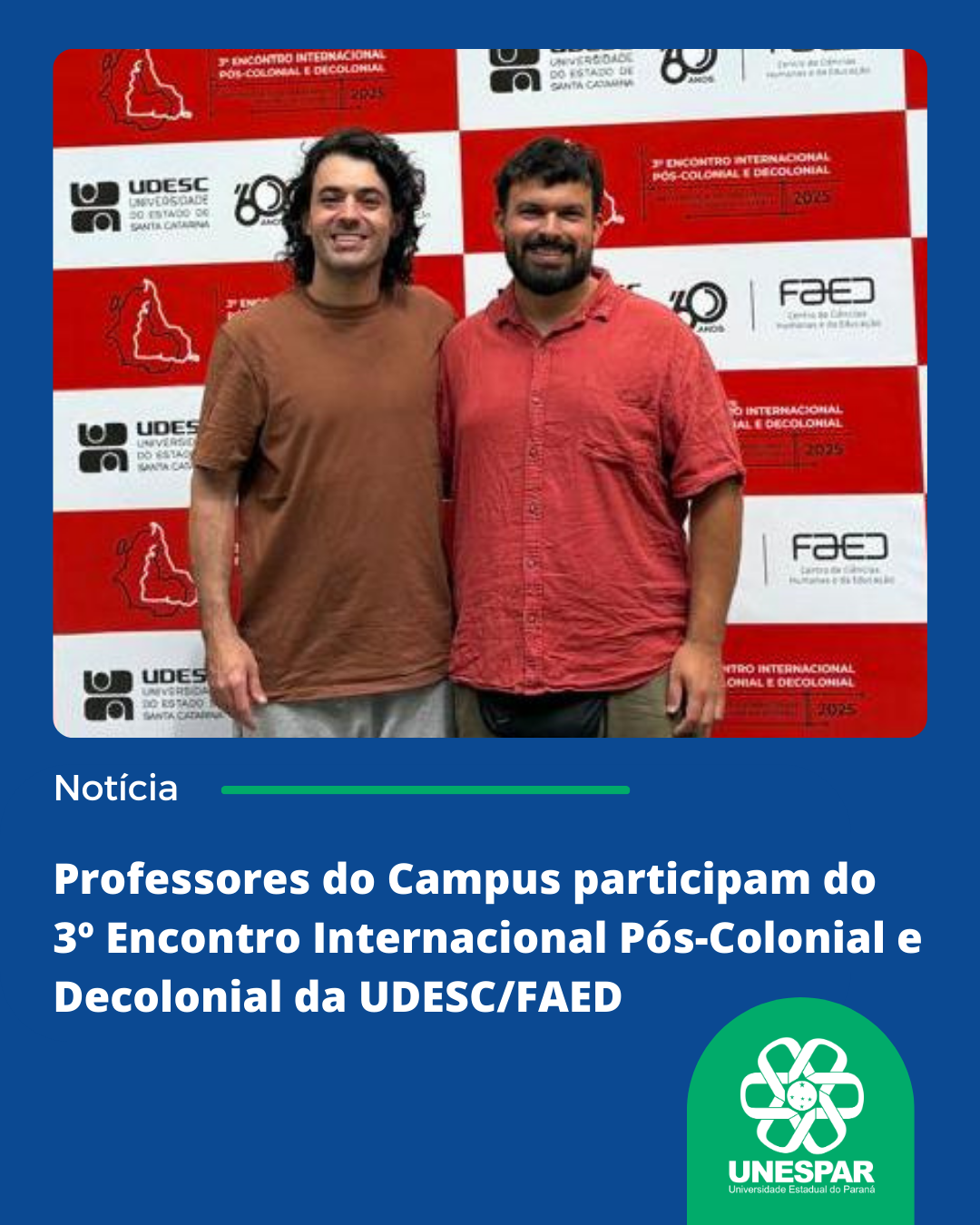 Professores do Campus participam do 3º Encontro Internacional Pós-Colonial e Decolonial da UDESCFAED.png