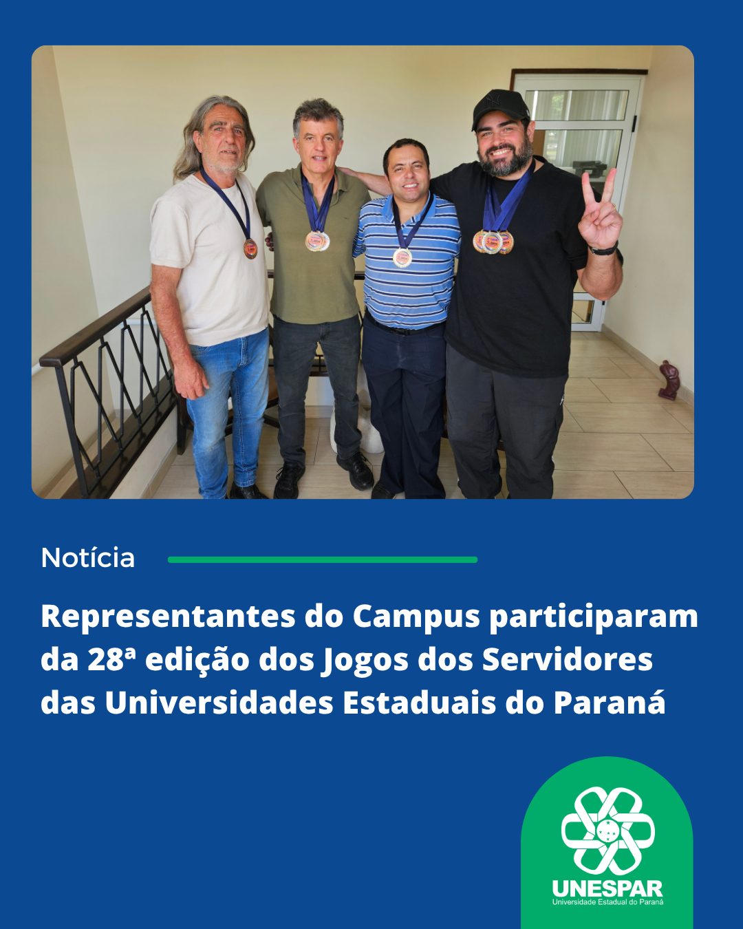 Representantes do Campus participaram 28ª edição dos Jogos dos Servidores das Universidades Estaduais do Paraná.png